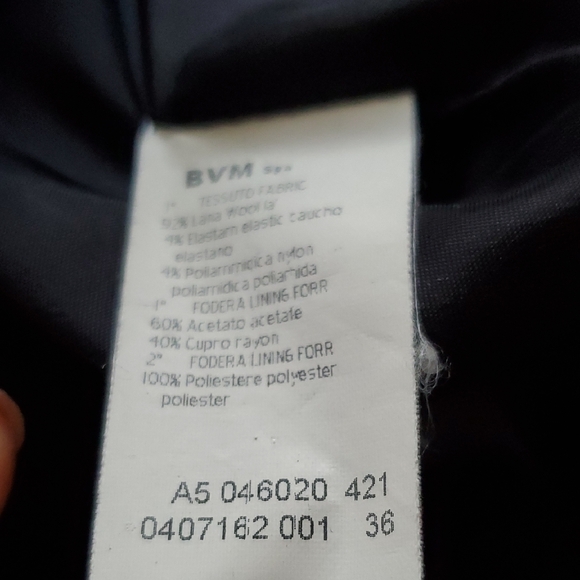 Les Copains Women's Black Pinstripe Blazer - Picture 5 of 6